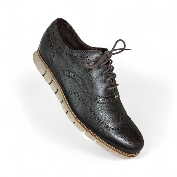 Cole Haan Men's Zerogrand Remastered Wing Tip Oxford Lace-Up Shoes  US 12  Brown - Picture 1 of 14